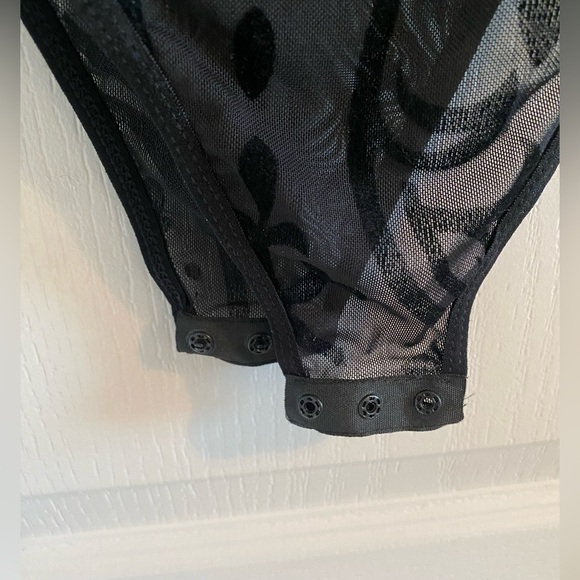 Black Sheer Bodysuit - Picture 3 of 3